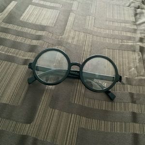 Black circled glasses